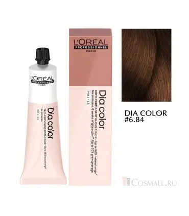 Краска L'Oreal Professionnel DIA Color 6.84