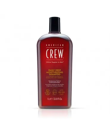 Мужской шампунь American Crew Daily Deep Moisturizing Shampoo для увлажнения сухих волос, 1000мл