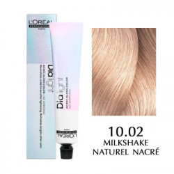 Краска L'Oreal Professionnel Dia Light, цвет 10.02 — светлый молочный коктейль натурально-перламутровый