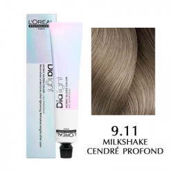 Краска L'Oreal Professionnel Dia Light, цвет 9.11 — молочный коктейль глубокий пепельный