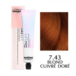 Краска L'Oreal Professionnel Dia Light, цвет 7.43 — блондин медно-золотистый