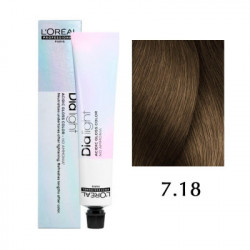 Краска L'Oreal Professionnel Dia Light, цвет 7.18 — блондин пепельный мокка