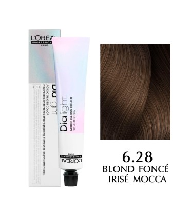 Краска L'Oreal Professionnel Dia Light, цвет 6.28 — темный блондин французский шоколад