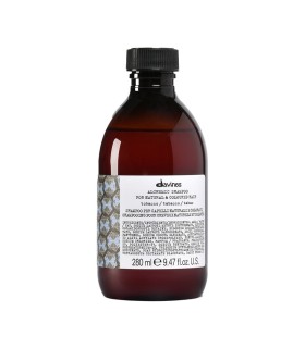 Оттеночный шампунь Davines Alchemic Tobacco (табак) с коричневыми пигментами, 280мл