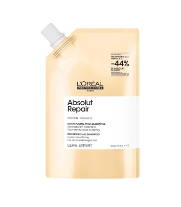 Шампунь L'Oreal Absolut Repair для восстановления волос, 1000мл рефил в мягкой упаковке