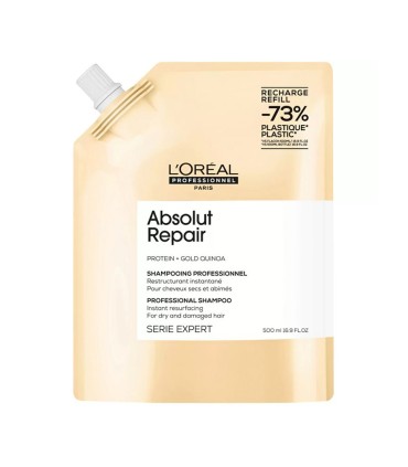 Шампунь L'Oreal Absolut Repair для восстановления волос, 500мл рефил в мягкой упаковке