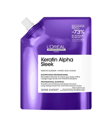 Шампунь L'Oréal Professionnel Keratin Alpha Sleek 1000мл Рефилл