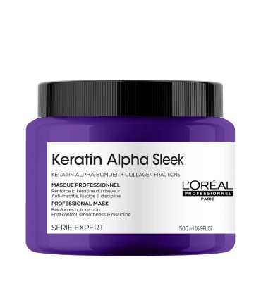 Маска L'Oréal Professionnel Keratin Alpha Sleek для гладкости.